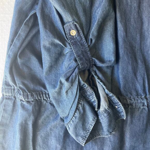 Gloria Vanderbilt Women’s 3/4 Sleeve Knee Length Soft Denim Dress size M, Blue - Picture 11 of 13